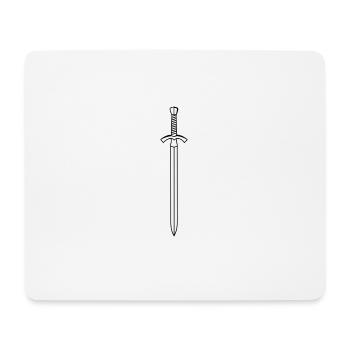 fencing fights floret sword parry samurai27 - Mouse Pad (horizontal) - white - Front