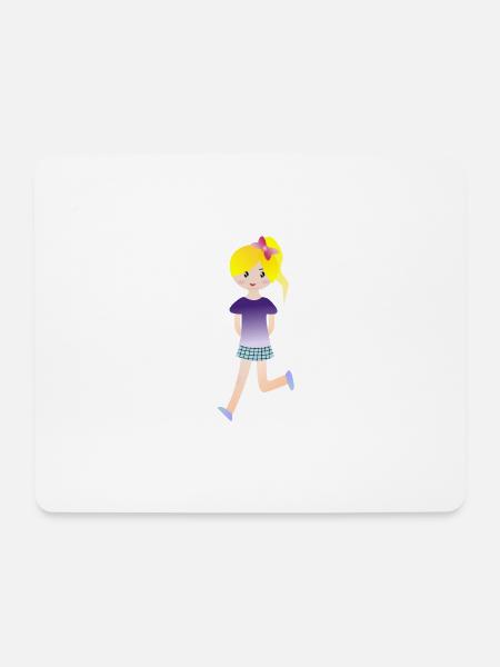 runner running laufen jogger jogging sprinter45 - Mousepad (Querformat) - Weiß