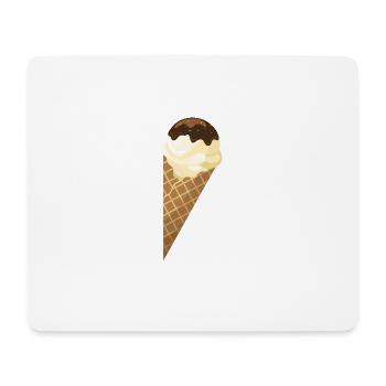eis eiscreme restaurant ice cream sundae25 - Mousepad (Querformat) - Weiß - Vorne