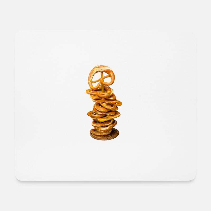brot broetchen crossaint baecker baguette bread bu - Mousepad (Querformat) - Weiß