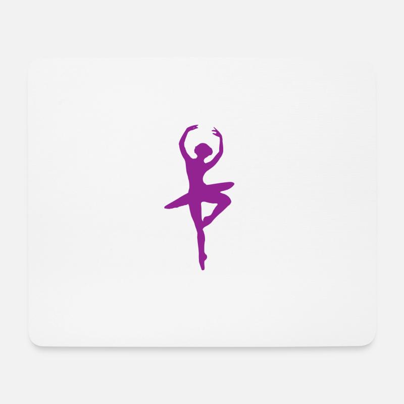 ballerina ballett dance dancer tanz taenzer yoga53 - Mousepad (Querformat) - Weiß