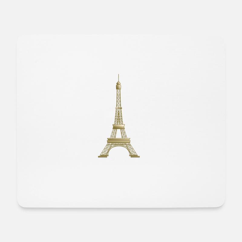 eiffelturm - Mousepad (Querformat) - Weiß