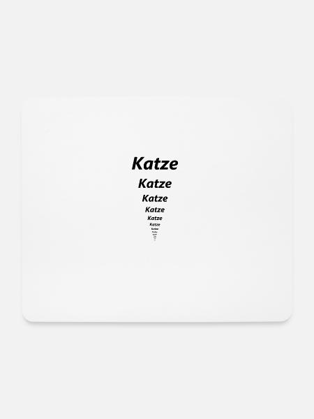 Katze Katze Katze - Mousepad (Querformat) - Weiß