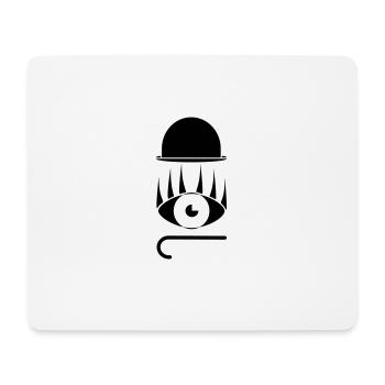 Auge Hut Stock Abstrakt Geschenkidee Grafik - Mousepad (Querformat) - Weiß - Vorne