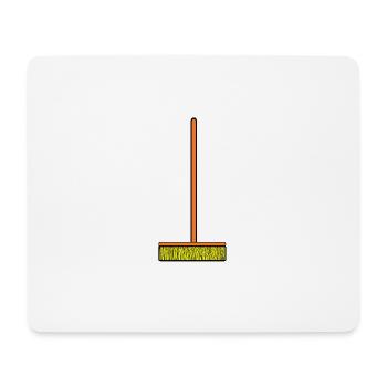 cleaning cleaning cleaning lady broom wischmop23 - Mouse Pad (horizontal) - white - Front