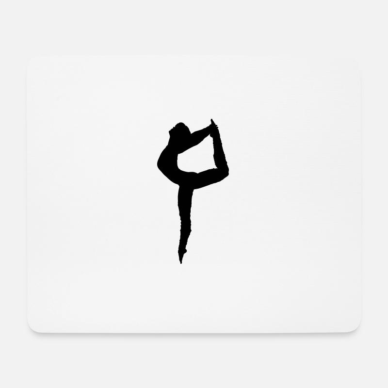 Ballett tanzen Idee Geschenk Hobby Sport dehnen - Mousepad (Querformat) - Weiß
