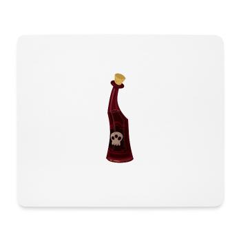 Flasche mit Gift - Mousepad (Querformat) - Weiß - Vorne