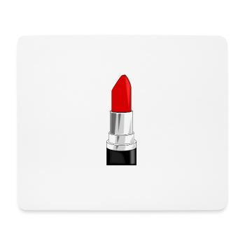 lipstick - Lippenstift rot - Mousepad (Querformat) - Weiß - Vorne