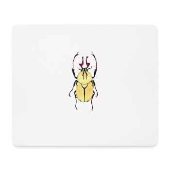 kaefer heller Panzer rotes Geweih - Mousepad (Querformat) - Weiß - Vorne