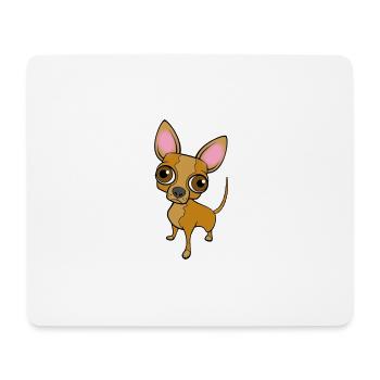 Hund - Mousepad (Querformat) - Weiß - Vorne