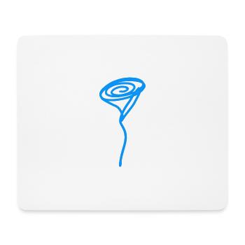 Blue Rose - Mousepad (Querformat) - Weiß - Vorne