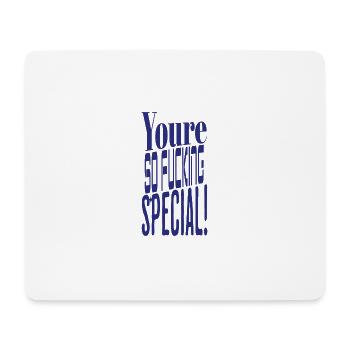 Vous êtes si spécial Cadeau Bleu - Tapis de souris (format paysage) - blanc - Devant