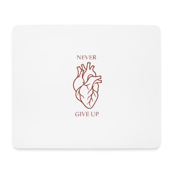 Rebel Heart gibt niemals auf - Mousepad (Querformat) - Weiß - Vorne