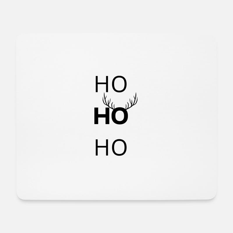 HO HO HO Shirt - Mousepad (Querformat) - Weiß