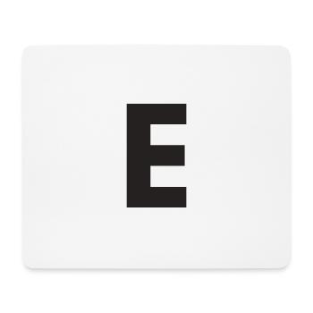 E - Mousepad (Querformat) - Weiß - Vorne