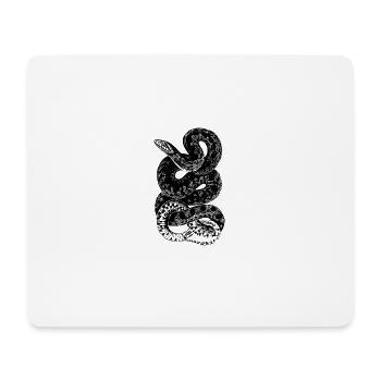 serpent - Tapis de souris (format paysage) - blanc - Devant