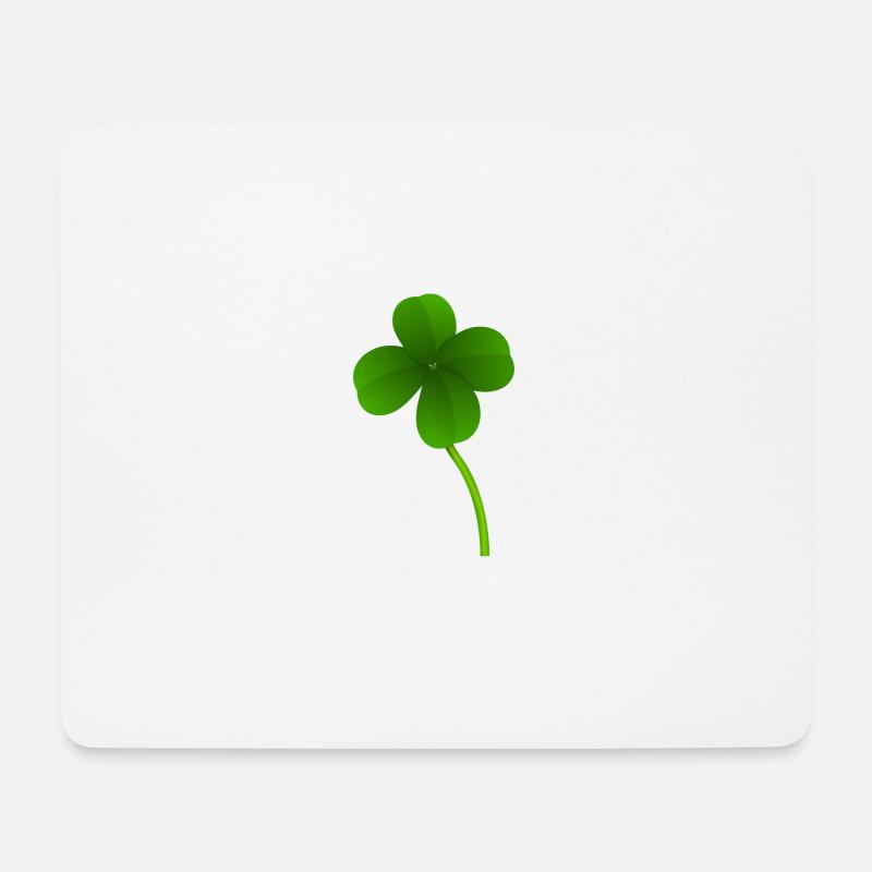 Kleeblatt - Mousepad (Querformat) - Weiß