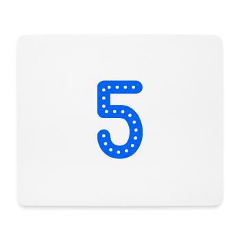 5 JAHRE. 5-jähriges JUBILÄUM. GEBURTSTAG 5 JAHRE. 5 - Mousepad (Querformat) - Weiß - Vorne