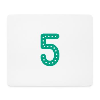 5 JAHRE. 5-jähriges JUBILÄUM. GEBURTSTAG 5 JAHRE. 5 - Mousepad (Querformat) - Weiß - Vorne