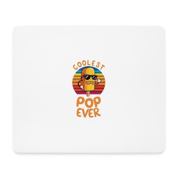 Coolest Pop Ever Fun Popsicle Dad - Mousepad (Querformat) - Weiß - Vorne