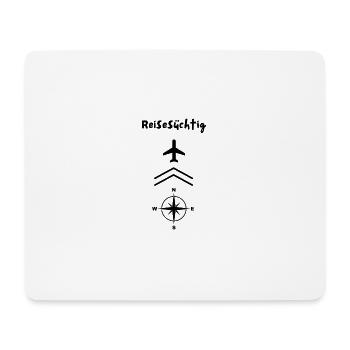 Urlaub , Reisesüchtig - Mousepad (Querformat) - Weiß - Vorne