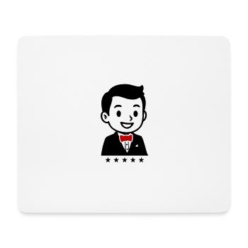 Marié - Tapis de souris (format paysage) - blanc - Devant