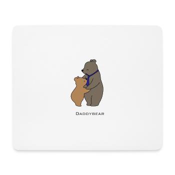 DaddyBear Umarmung - Mousepad (Querformat) - Weiß - Vorne
