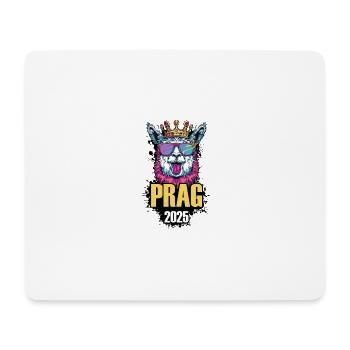 Prag 2025 Alpaka Party Urlaub - Mousepad (Querformat) - Weiß - Vorne
