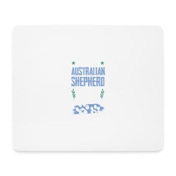 Chien australien chiens papa - Tapis de souris (format paysage) - blanc - Devant