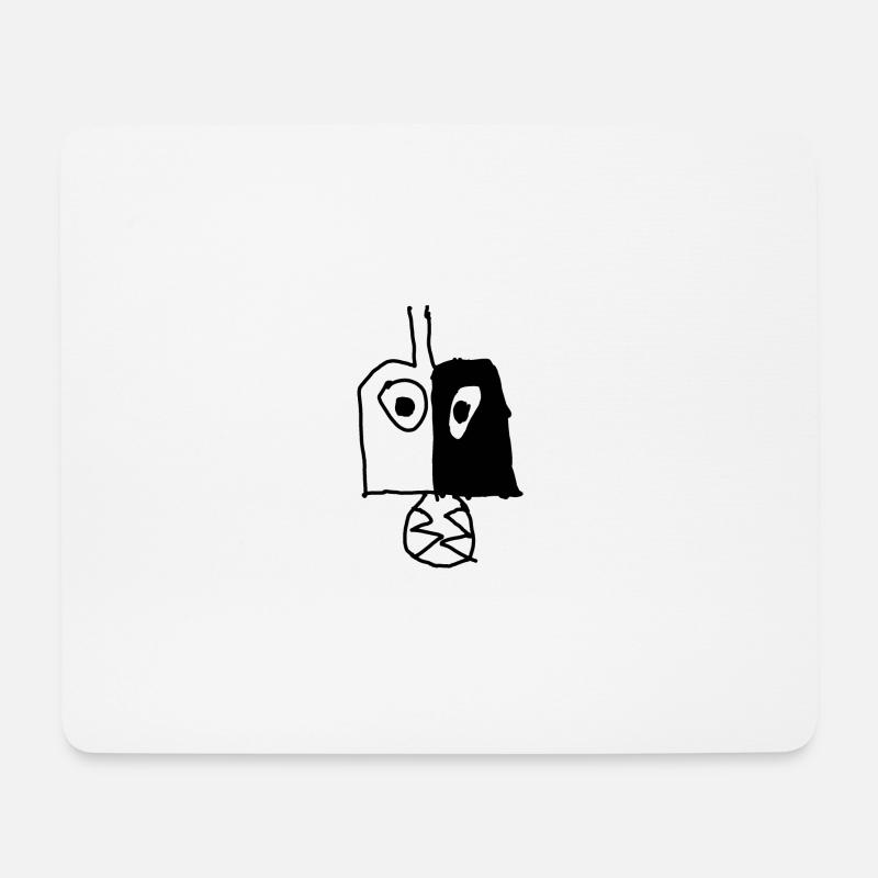 Majooras Mask - Mousepad (Querformat) - Weiß