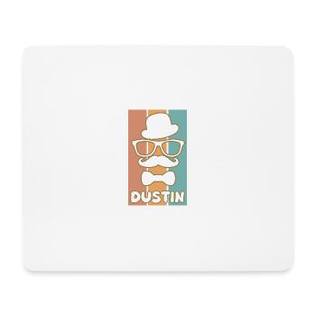 Dustin comme prénom - Tapis de souris (format paysage) - blanc - Devant