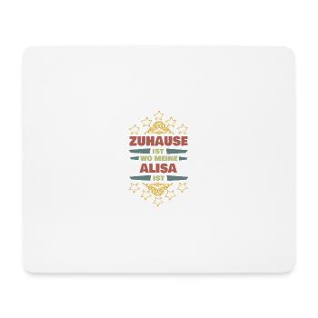 Geschenk für Alisa - Mousepad (Querformat) - Weiß - Vorne
