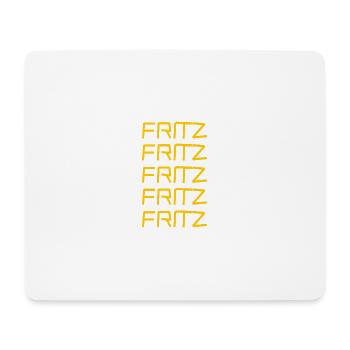 Fritz als Vorname - Mousepad (Querformat) - Weiß - Vorne