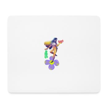 Vibe Good Flower Surf Art - Mouse Pad (horizontal) - white - Front