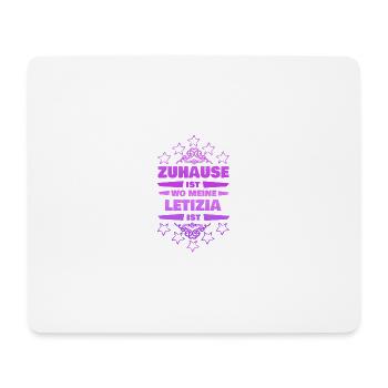 Girlfriend Letizia - Mouse Pad (horizontal) - white - Front