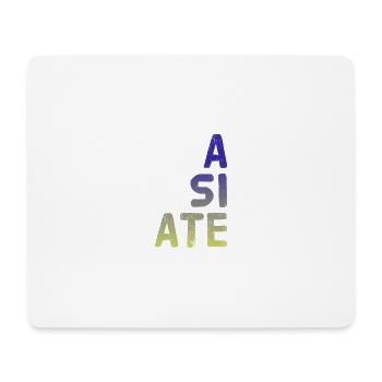 A SI ATE. Wonderful NEW Design by Maximum Design!! - Mouse Pad (horizontal) - white - Front