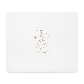 Merry Christmas Christmas Tree Design - Mouse Pad (horizontal) - white - Front