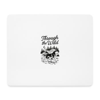 Husky through the wilderness - Mouse Pad (horizontal) - white - Front