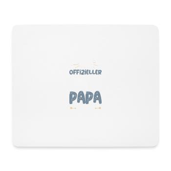 Offizieller Corgi Papa T-Shirt - Mousepad (Querformat) - Weiß - Vorne