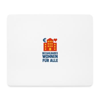 Bezahlbares Wohnen Symbol - Mousepad (Querformat) - Weiß - Vorne