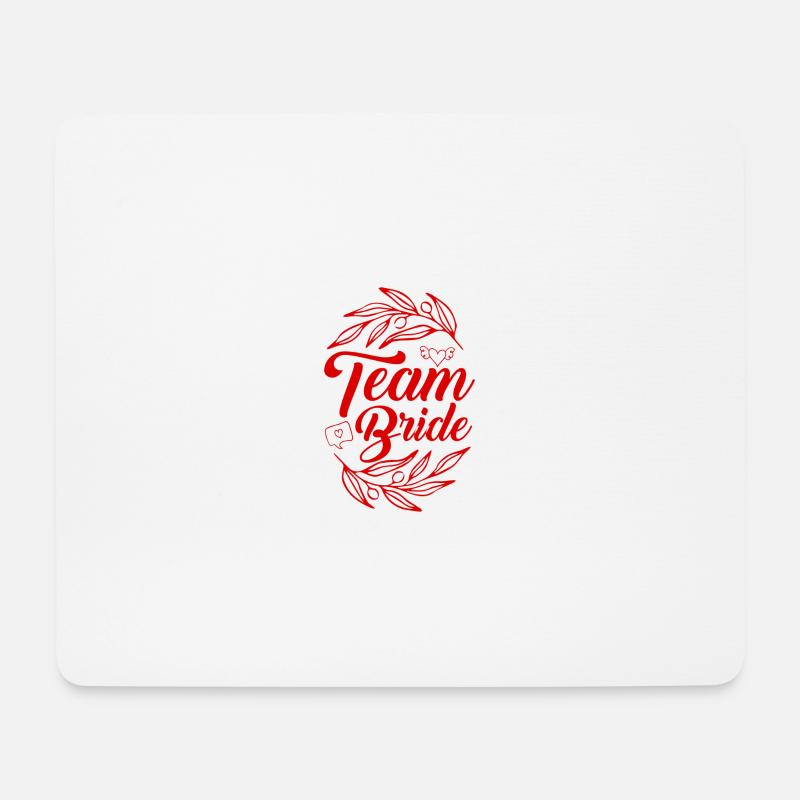 Team Bride - Mousepad (Querformat) - Weiß