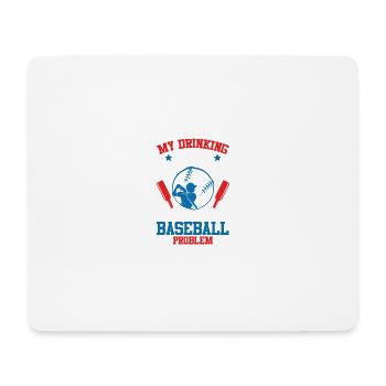 Baseball Alcohol Team - Mouse Pad (horizontal) - white - Front