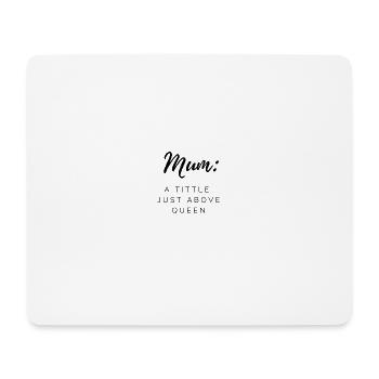 Mom Life - Tapis de souris (format paysage) - blanc - Devant