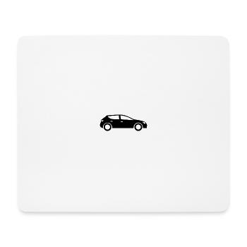 Silhouette de voiture - Tapis de souris (format paysage) - blanc - Devant