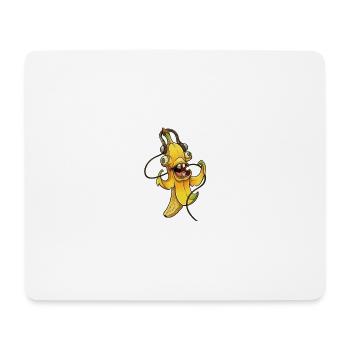 Mascotte Banana Beat - Tapis de souris (format paysage) - blanc - Devant