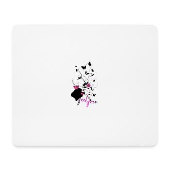 Feel_free - Mousepad (Querformat) - Weiß - Vorne