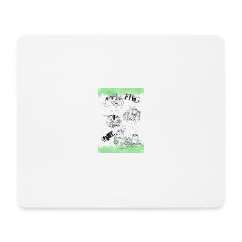Funny Frog life - Mousepad (Querformat) - Weiß - Vorne