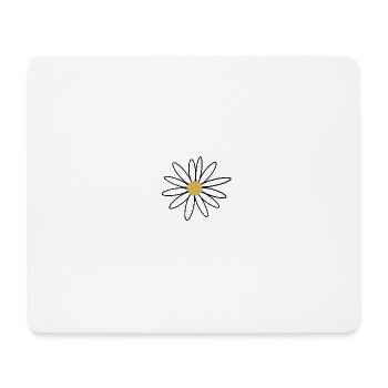 Champ de fleurs - Tapis de souris (format paysage) - blanc - Devant