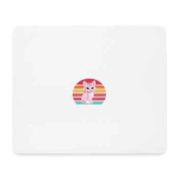 Beste Katzenmutter aller Zeiten - Mousepad (Querformat) - Weiß - Vorne
