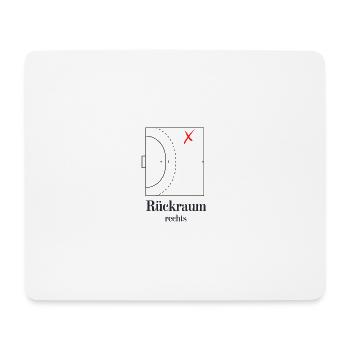 Handball - Rückraum - Mousepad (Querformat) - Weiß - Vorne